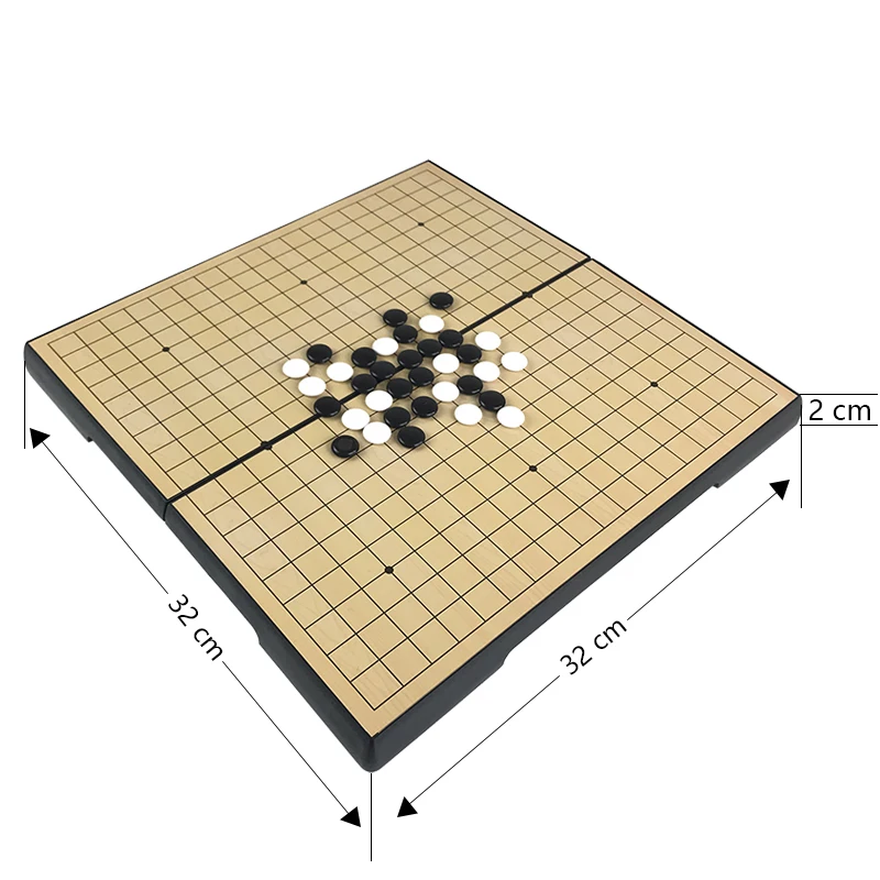 Высокое качество складные удобные шахматы игра Go настольная игра магнитные шахматы полный набор 32*32 см размер пластик Yernea