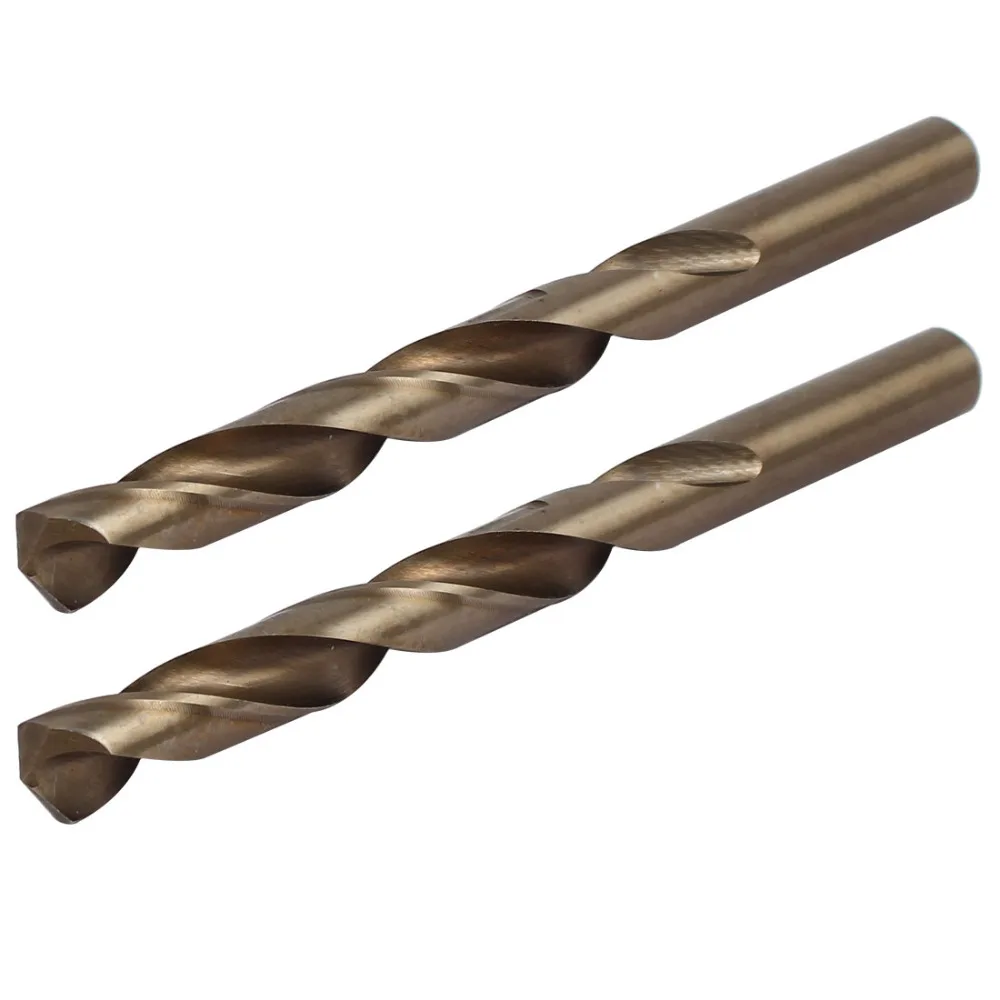 

Uxcell 2PCS 2-Flute 7.5/8/8.5/9.5/10/10.5mm M35 HSS Cobalt High Quality Twist Drill Bit Spiral Groove, Drilling Tool,Rotary Tool