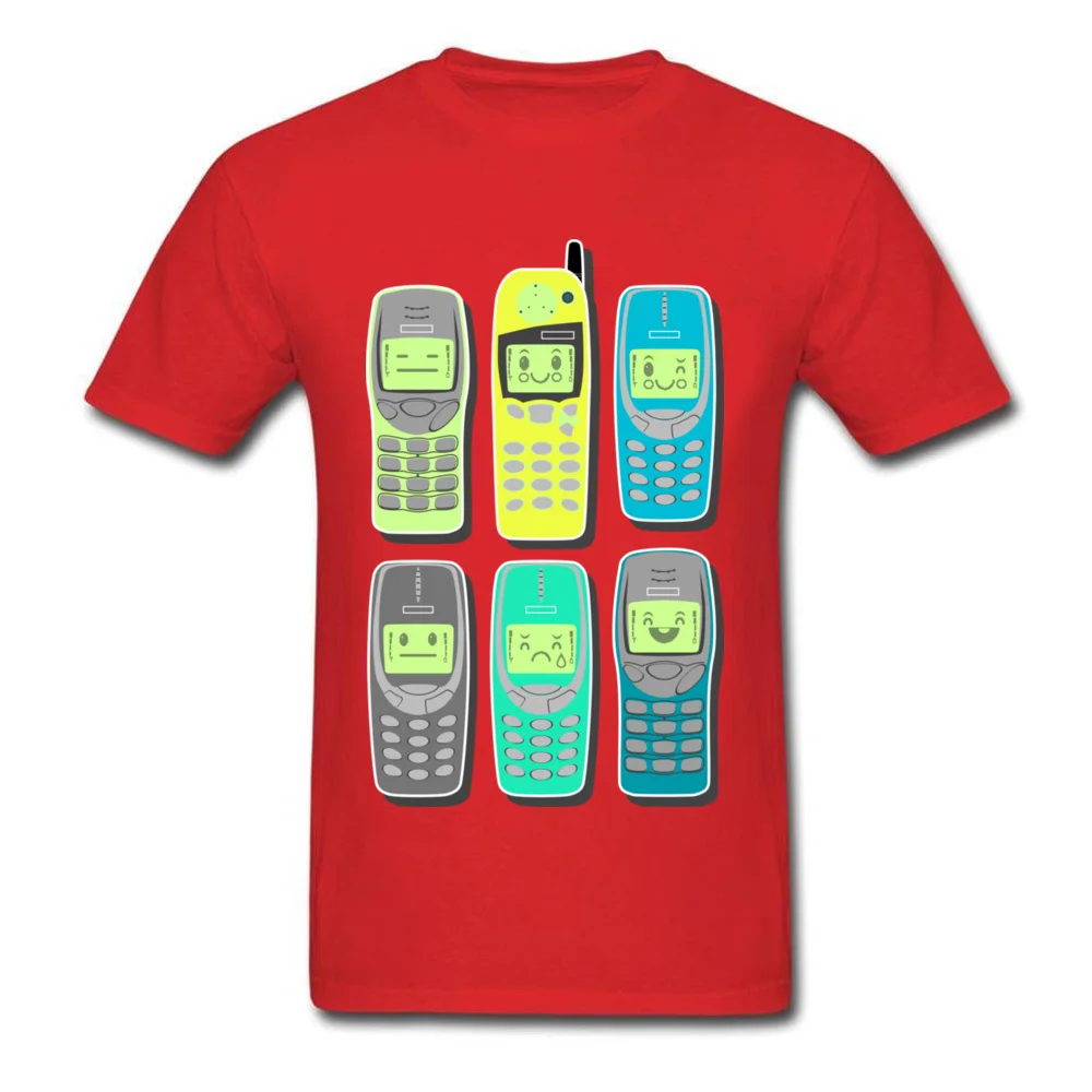 Vintage Mobile Phones Pattern_red