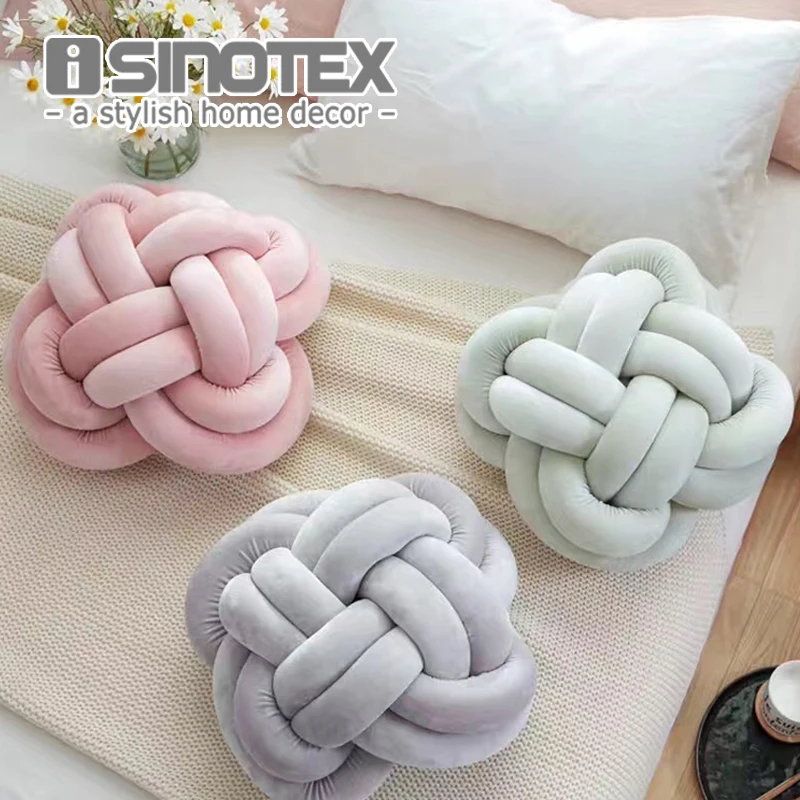 

Vivid Knot Ball Cushion Office Waist Back Cushion Baby Nap Pillow Stuffed Dolls Toys For Kids Store Decoration