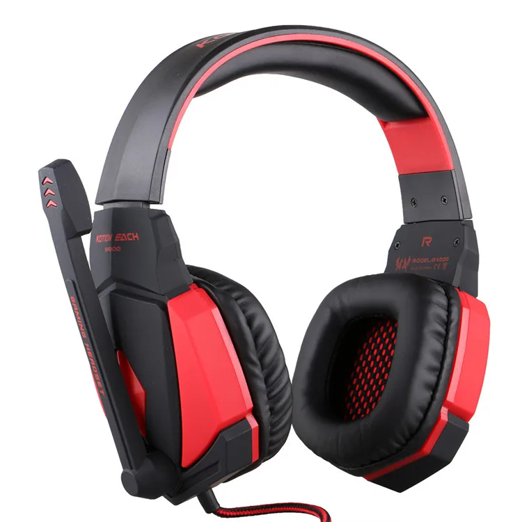 headset red and black