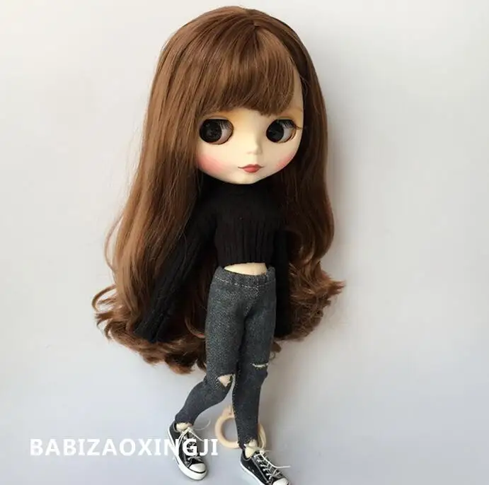T02 X203 Blyth Кукла одежда 30 см 1/6 куклы аксессуары azone черный свитер с джинсовые брюки 2