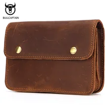 Модные кожаные мужские сумки на пояс Crazy Horse, маленькие сумки для телефона, сумка-пояс на молнии, сумка на пояс для путешествий, сумка на пояс, унисекс