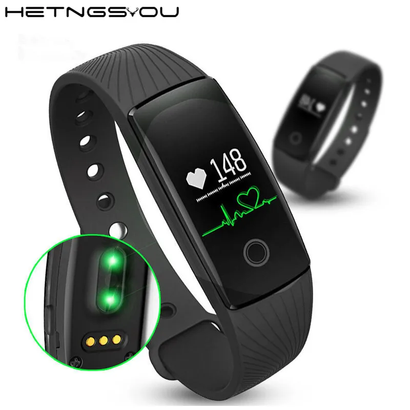 ID107 Smart Fitness Bracelet Heart Rate Monitor Smart Band Activity Tracker Wristband for iOS Android pk