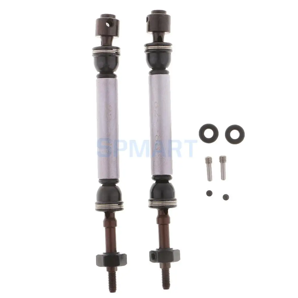 2x 1/10 Universal CVD Drive Shaft 82-88mm Upgrade Parts for Traxxas Slash 4x4 Short Course RC Car