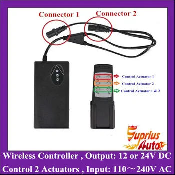 

AC100-240V Input and 12/24V DC Ouput Wireless Type Linear Actuator Controller/ Power Supply For Doubles Linear Actuators