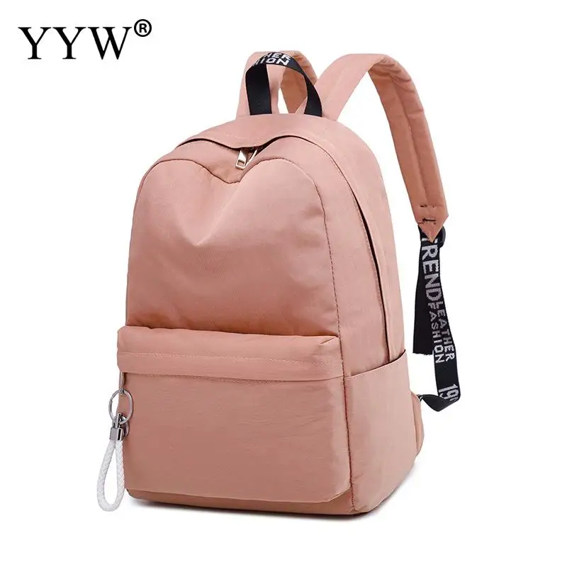 

Pink Women Load Reduction Backpack Large Capacity Fashion Waterproof School Bag Teenager Girl Ribbons Backpack Mochila Sac A Dos
