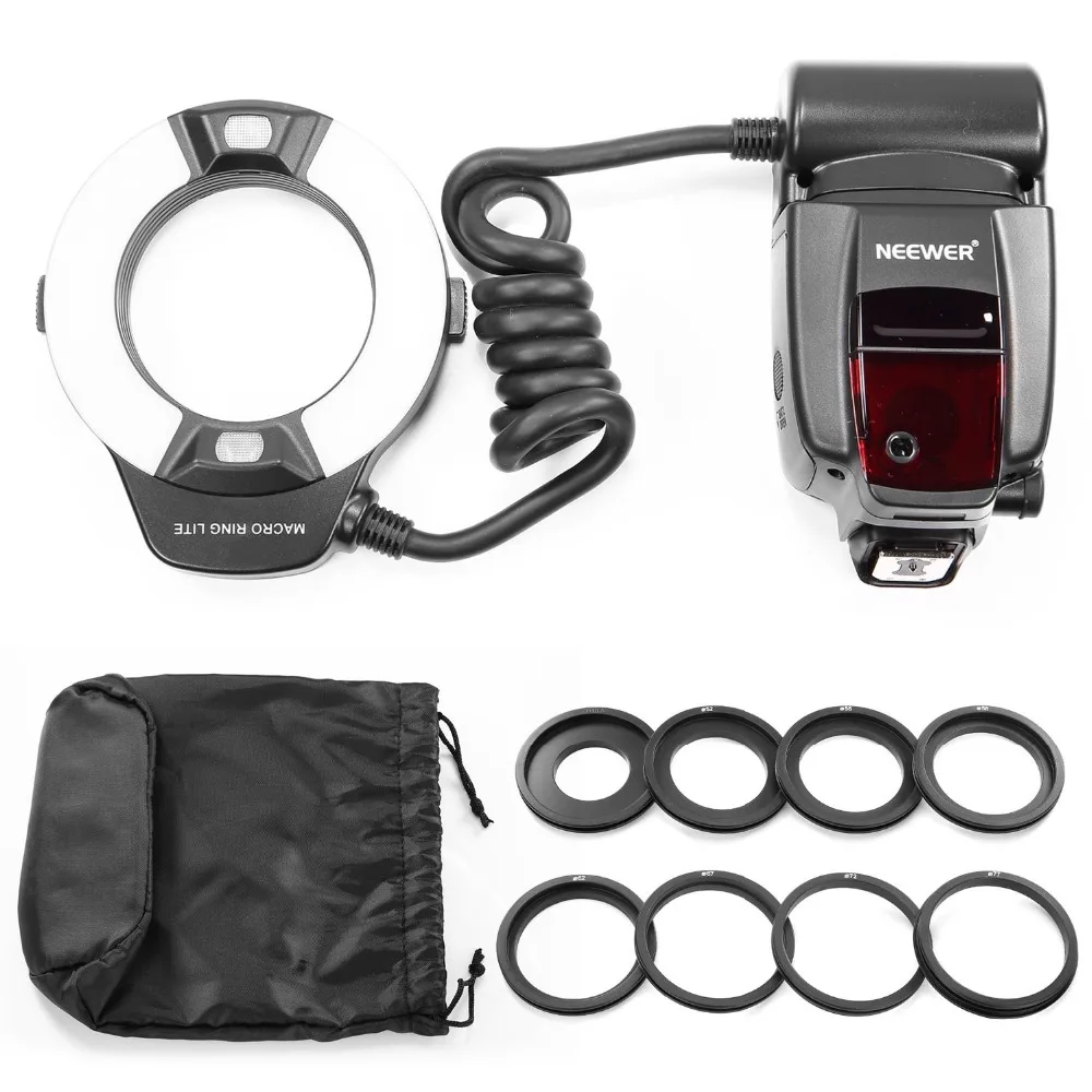 Neewer Close up NW 14EXM Universal LED Macro Ring Flash Light AF Assist
