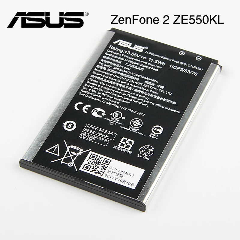 Оригинальный аккумулятор для телефона ASUS ZenFone 2 ZenFone2 Laser 5 дюйма/6 дюймов zenfone selfie