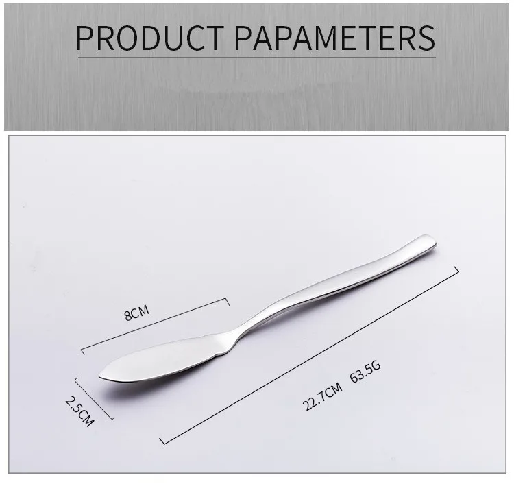 1 шт. 304 Нержавеющая сталь утварь, столовые приборы нож для масла и сыра десертное варенье разбрасыватель удобрений для завтрака домашняя кухонная посуда PI 002