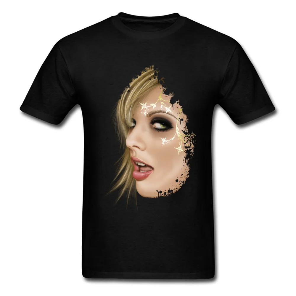 Round Neck Seduction 100% Cotton Fabric Student T Shirts Custom Short Sleeve Tops Shirts Cute Casual Tshirts Wholesale Seduction black