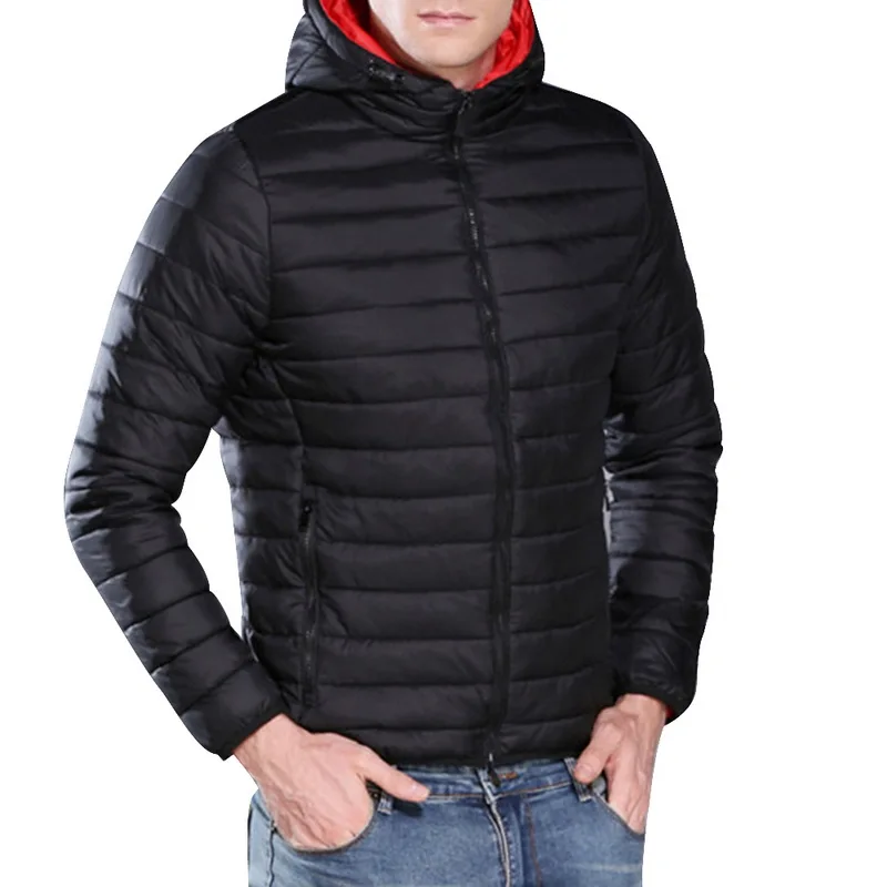 

SHUJIN 2019 Autumn Men Hooded Casual Jacket Male Winter Thicken Fitness Softshell Warm Overcoat Outdoor Solid Zip Up Jacket