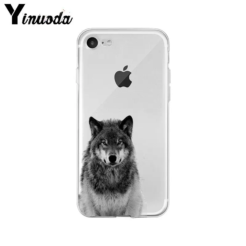 Yinuoda мягкий высококачественный чехол для телефона из ТПУ с изображением животных волка хаски собаки щенка для Apple iPhone 8 7 6 6S Plus X XS MAX 5 5S SE XR - Цвет: A15