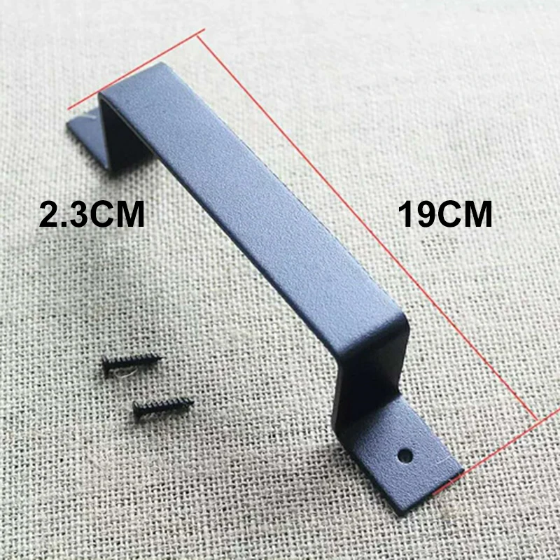 

20cm Barn Door Handle Screw Carbon Steel Pull Handle For Sliding Barn Door Closet Wooden Gate Hardware Accessories