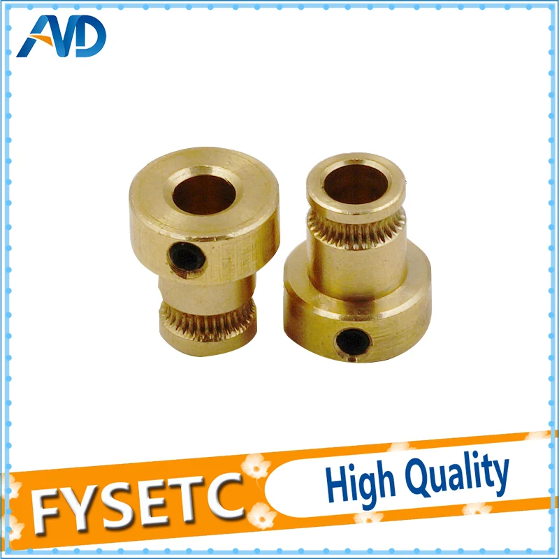 5pcs Mendel Extruder Drive Gear 3d Printer Feeding Hobbed Wheel Squeeze