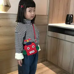 Детская сумка, Детская сумка с рисунком робота, модная детская сумка через плечо для девочек