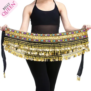 

New Multi-color Belly Dance dancing Waist Chain Hip Scarf belt with 10 colors