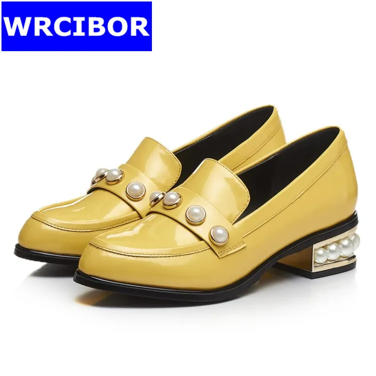 font b Women b font Patent leather Vintage Flat Oxford Shoes font b Woman b