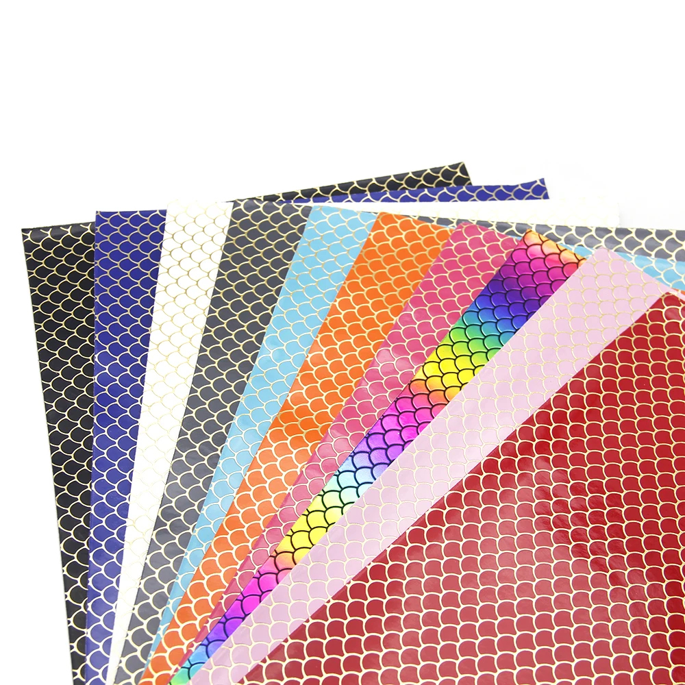 

David accessories 10Pieces/set 20*34cm Stripped Dot PrintedSynthetic Leather Patchwork Hair Bow Handbag Phone Case DIY,1Yc5895