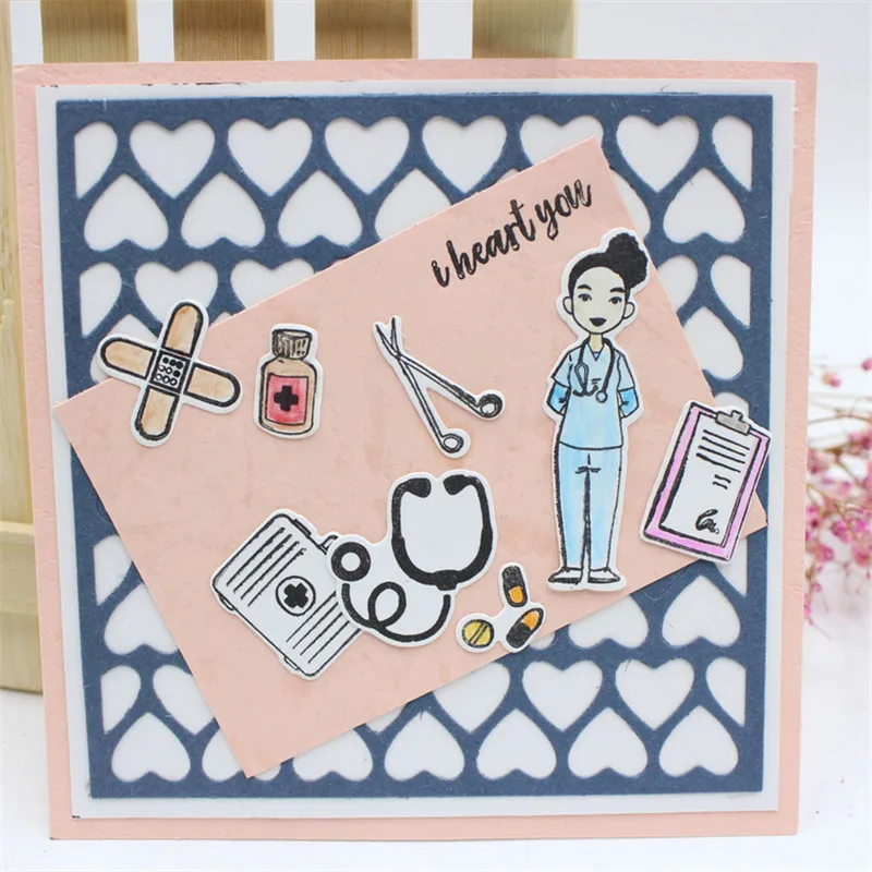 Buy OLOEY Doctor Nurse First Aid Clear Stamp and