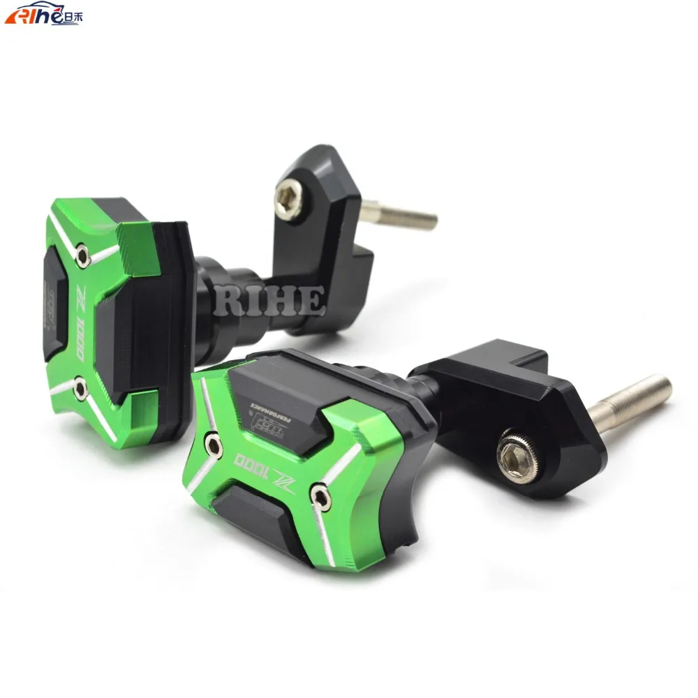 

Motorcycle CNC Aluminum Left and Right Frame Slider Anti CrashPads Engine Case Sliders Protector For Kawasaki Z1000 2015-2016