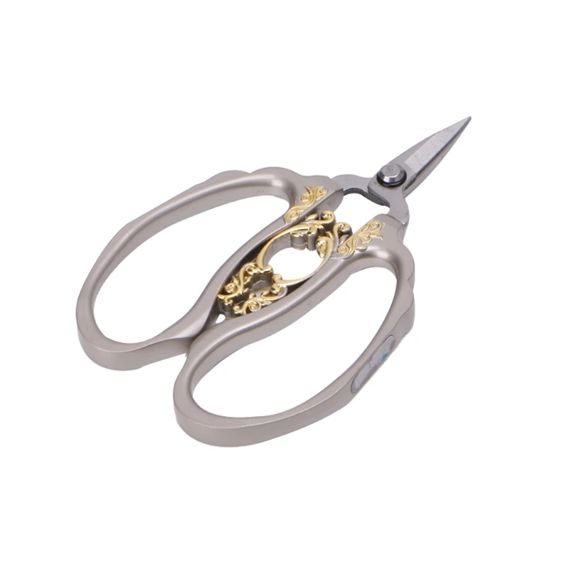

Floral Scissors Nail Cutters Stainless Steel Embroidery Sewing Shears DIY Tool