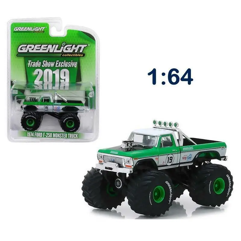 GL 1:64 1974 FORD F-250 MONSTER TRUCK #19 сплав модель машинки Diecast металлические игрушки подарок