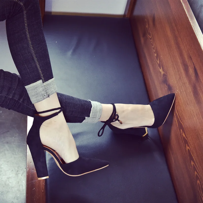 Talons Grande Up D'été De Noir wine Dames Chaussures Sexy blue Red Bureau Dentelle Femmes Apricot Party Taille Troupeau Mariage Pompes black gray Mode Haute v8nm0wN