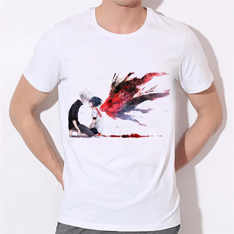 

New Animation T Shirt Anime Novelty Summer woman man T-shirt Tokyo Ghoul t Shirt Cosplay Costume Clothing W28-30#