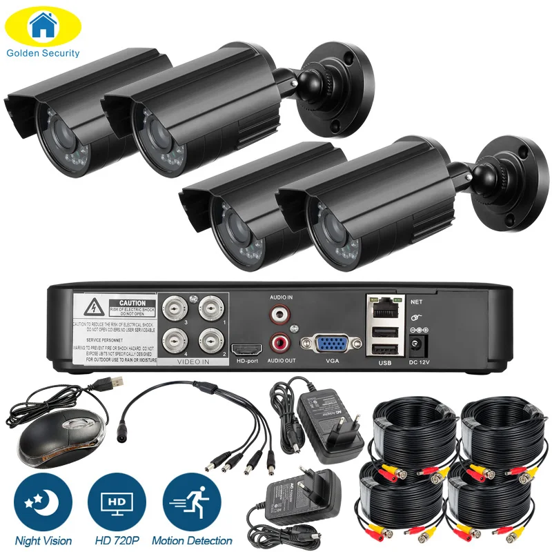 720P HDMI AHD CCTV DVR 1.0MP уличная инфракрасная камера видеонаблюдения DIY 16CH CCTV система 1200 TVL Металлический корпус камеры наблюдения комплект - Цвет: KIT 6