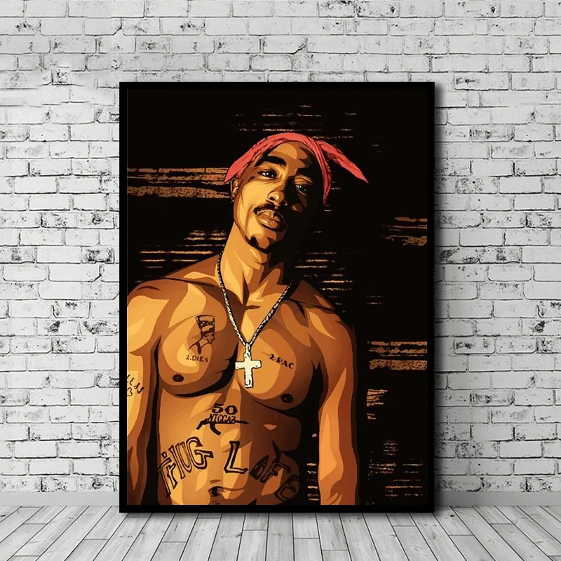 2pac Тупак плакат холст живопись печать стены Искусство домашний Декор без рамки Прямая поставка - Цвет: 1