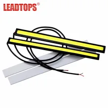 1piece14cm 100% Waterproof Ultra-thin 20W COB Chip LED Daytime Running Light LED DIY DRL Fog car lights car day running lights