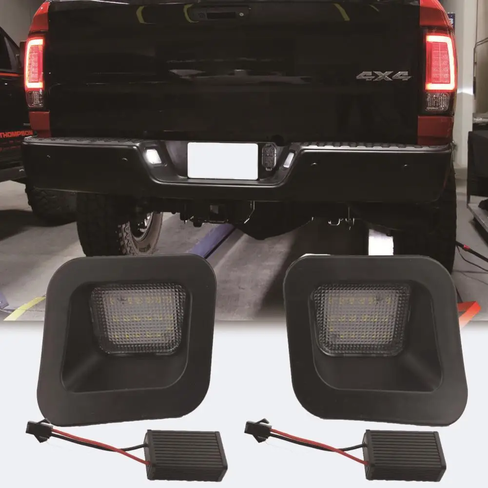 

1 Pair LED Car License Number Plate Lights for Dodge RAM 1500 2500 3500 2003-2015 Auto White Illumination Licence Plate Light
