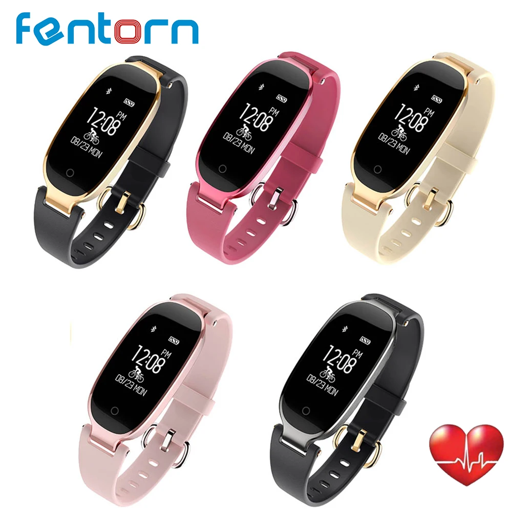 Fashion S3 Smart Watch Women Ladies Bluetooth Waterproof Wristband Heart Rate Monitor Fitness Tracker Smartwatch for Android IOS