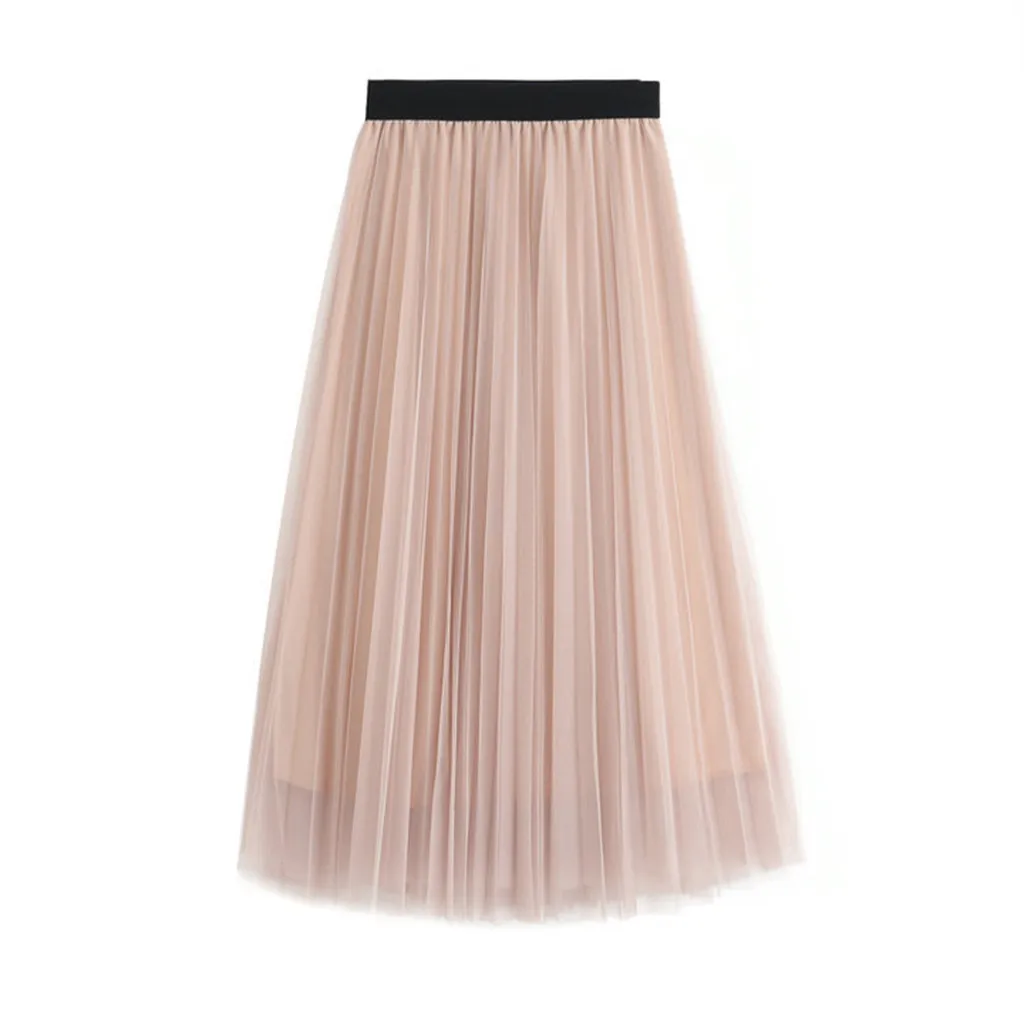 

JAYCOSIN Women's skirt 2019 New Long Skirt Women Maxi Vintage Lolita Petticoat DailyFalda Skirt 4.29