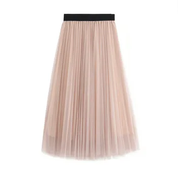 

JAYCOSIN Women's skirt 2019 New Long Skirt Women Maxi Vintage Lolita Petticoat DailyFalda Skirt 4.29