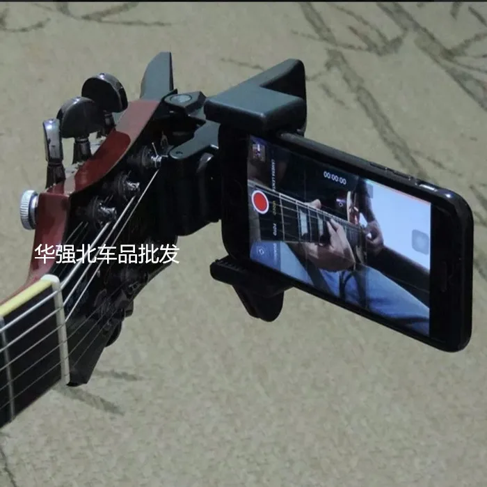 Cena Gitara klips do włosów uchwyt na telefon komórkowy transmisja na żywo Mobiile podstawka pod telefon statyw klip głowy i klips do telefonu komórkowego