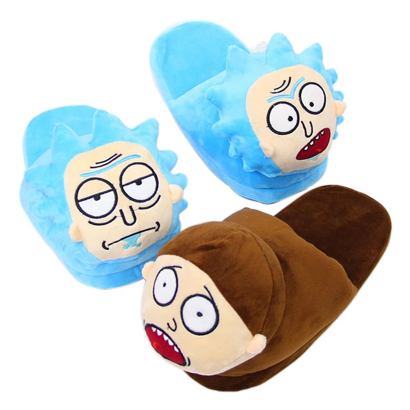

2018 Cute Rick And Morty Women Slippers Stuffed Comfortable Indoor Home Shoes Unisex Slippers 35-43