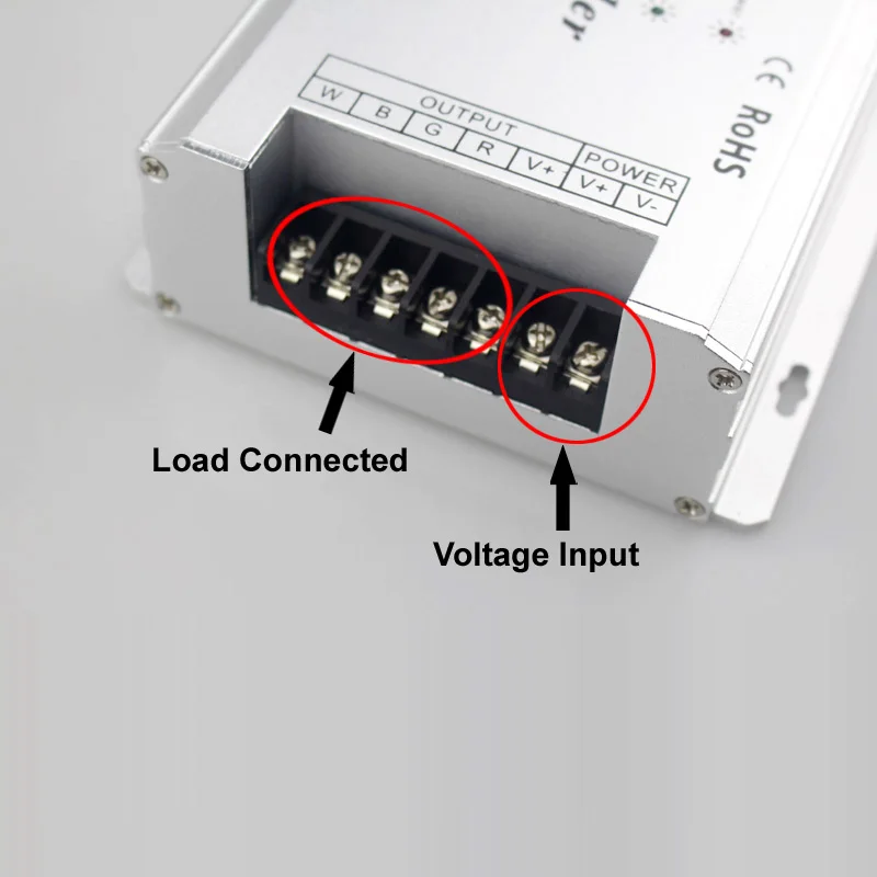 AC 100-240 V/DC 12-24 V светодиодный DMX контроллер выход 4 канальный dmx-контроллер 512 для Rgb Rgbw Led контроллер полосы