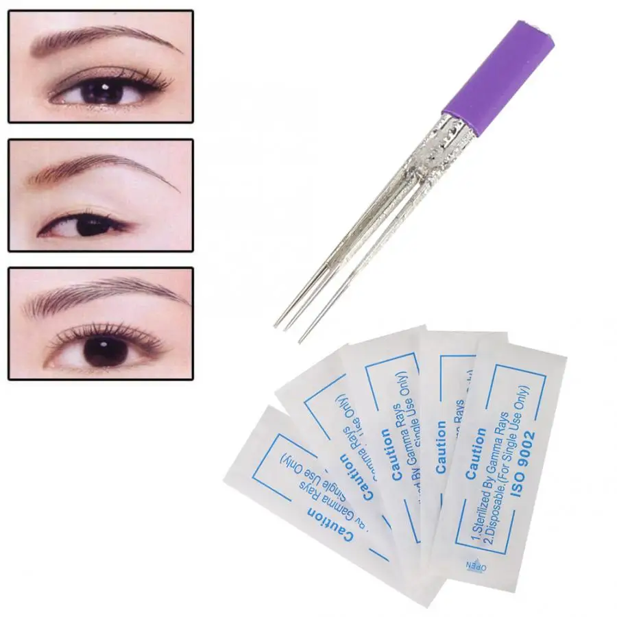 

Tattoo Needles Microblading Fog Eyebrow Tattoo Needles Semi-permanent Makeup Pin