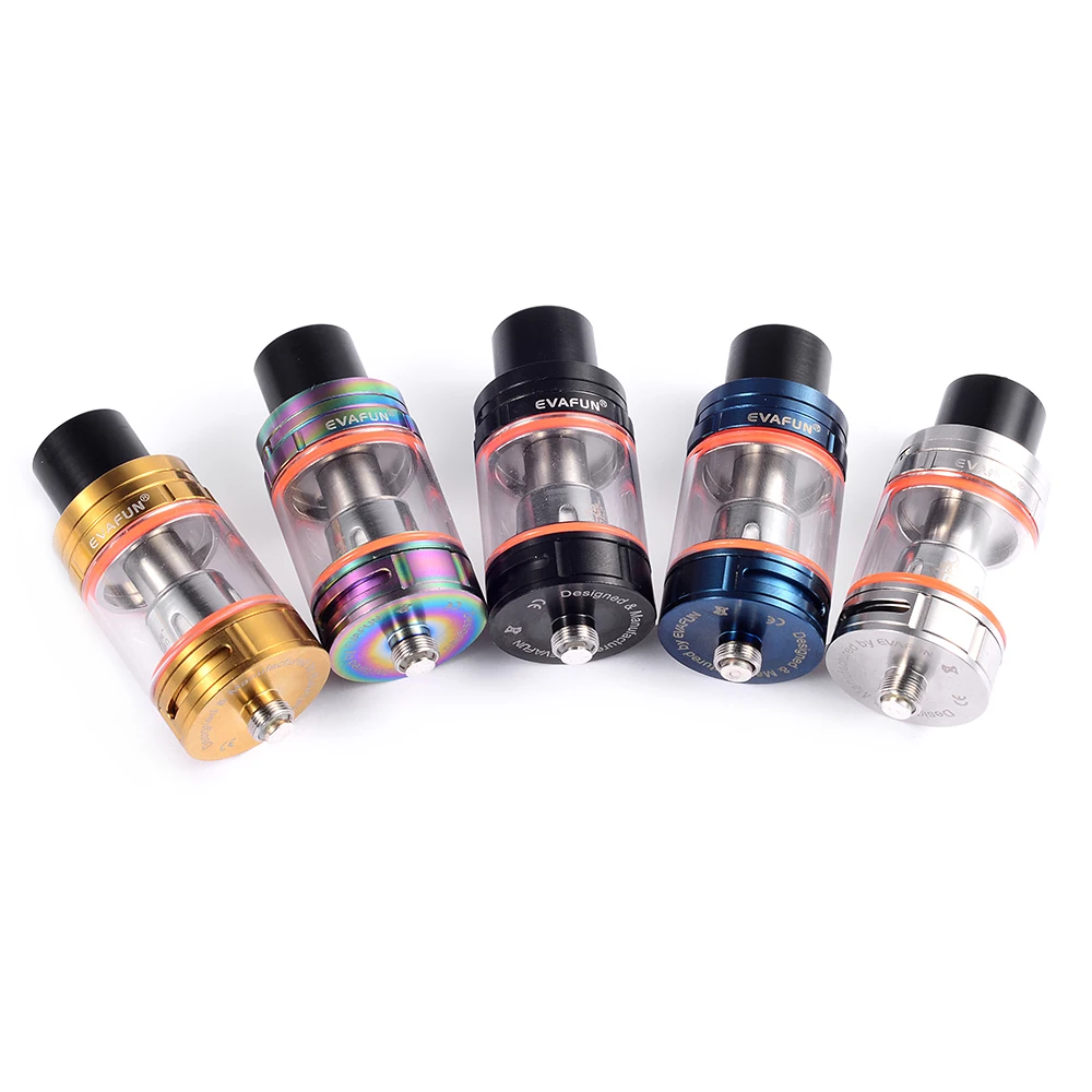 EvaFun V8 CL Tank Electronic Cigarette 5ml Top Filling TFV8 Big Baby Atomizer with Baby Coil for Stick V8 Vape Pen Kit Vaporizer EvaFun V8 CL Tank Electronic Cigarette 5ml Top Filling TFV8 Big Baby Atomizer with Baby Coil for Stick V8 Vape Pen Kit Vaporizer
