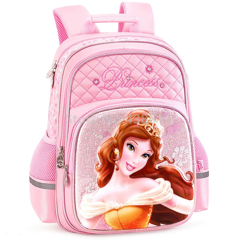 3D Розовая Красавица и чудовище, принцесса Белль, школьная сумка для девочек с пеналом, набор для детей, детские школьные рюкзаки сумки
