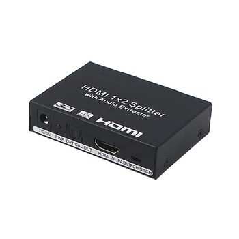 

HDMI One Part Two Audio Splitter 1 In 2 Out 1 Part 2 Splitter HDMI Left and Right Channel Video Converter