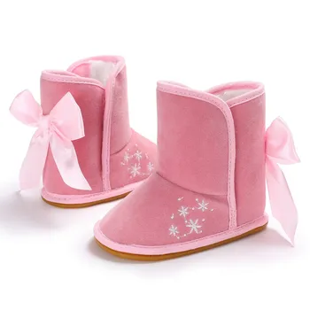 

Winter Warm Sweet Baby Girls Princess Winter Boots born First Walkers Infant Toddler Kids Winter Shoes New