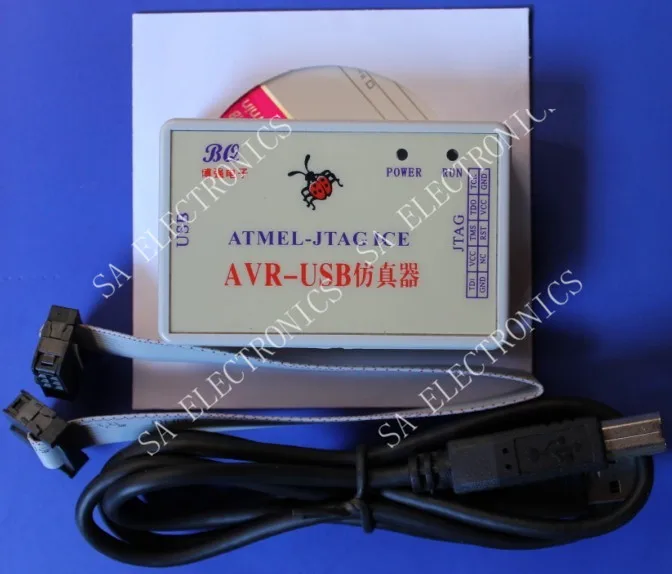 

[BELLA]AVR JTAG ICE / AVR Emulator / download / 3.3 and 5V voltage output / BSL / turn string (C5B4)--5PCS/LOT