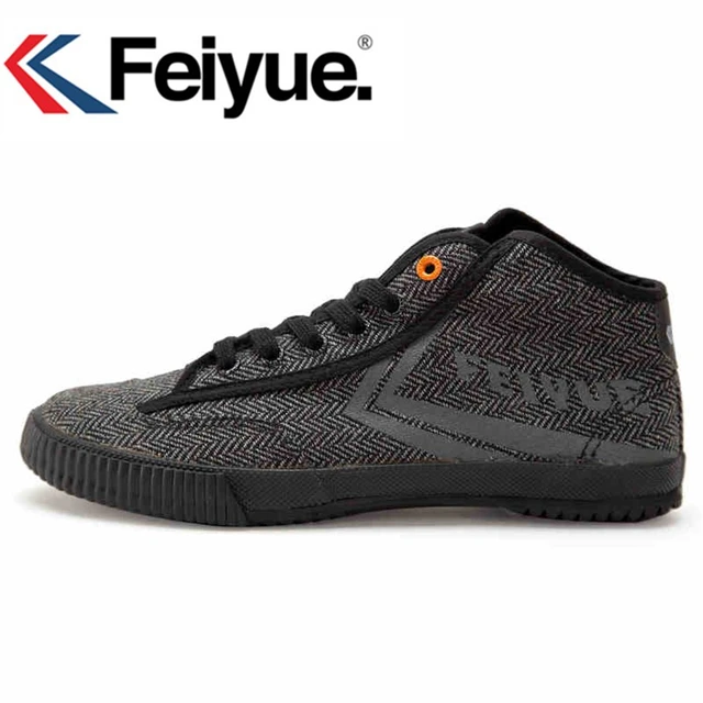 US $23.95 Feiyue men women shoes Style Black Sneakers Martial arts women men Kungfu shoes Walking canvas shoe