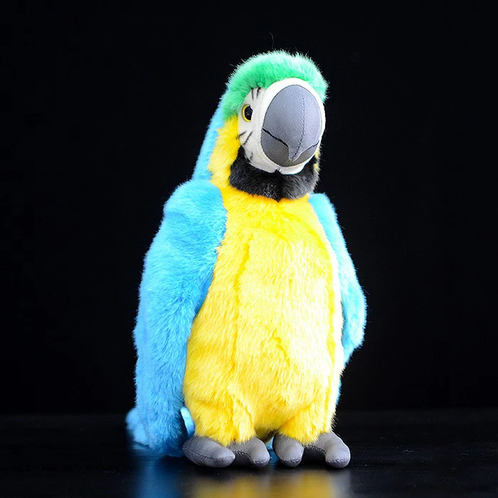 1" реалистичные африканские серые Плюшевые игрушки-попугай ручной работы Kawaii Macaw плюшевая кукла, Имитация животных, мягкие игрушки, подарки для детей
