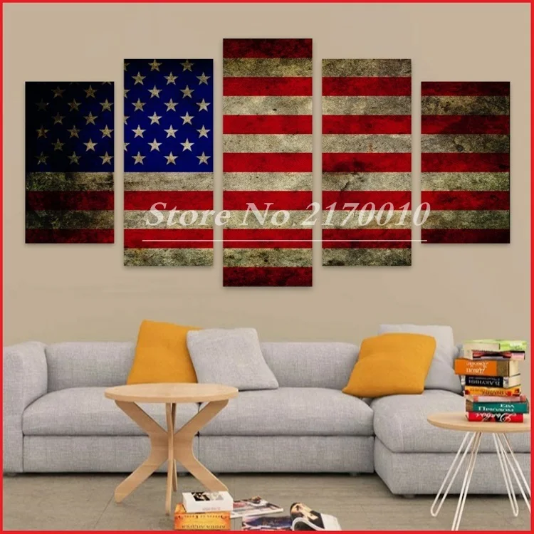 Unframed 5panels Art Home Wall Decor Prints Living Room Cuadros Unframed 5panels Art Home Wall Decor Prints Living Room Cuadros America Us Uk Canvas Modular Sports Fans Bedroom Posters Printed In Painting Calligraphy