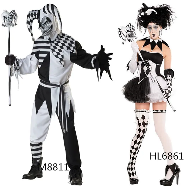 Halloween Costume New Fantasy Sexy Jester Costume Hot sale