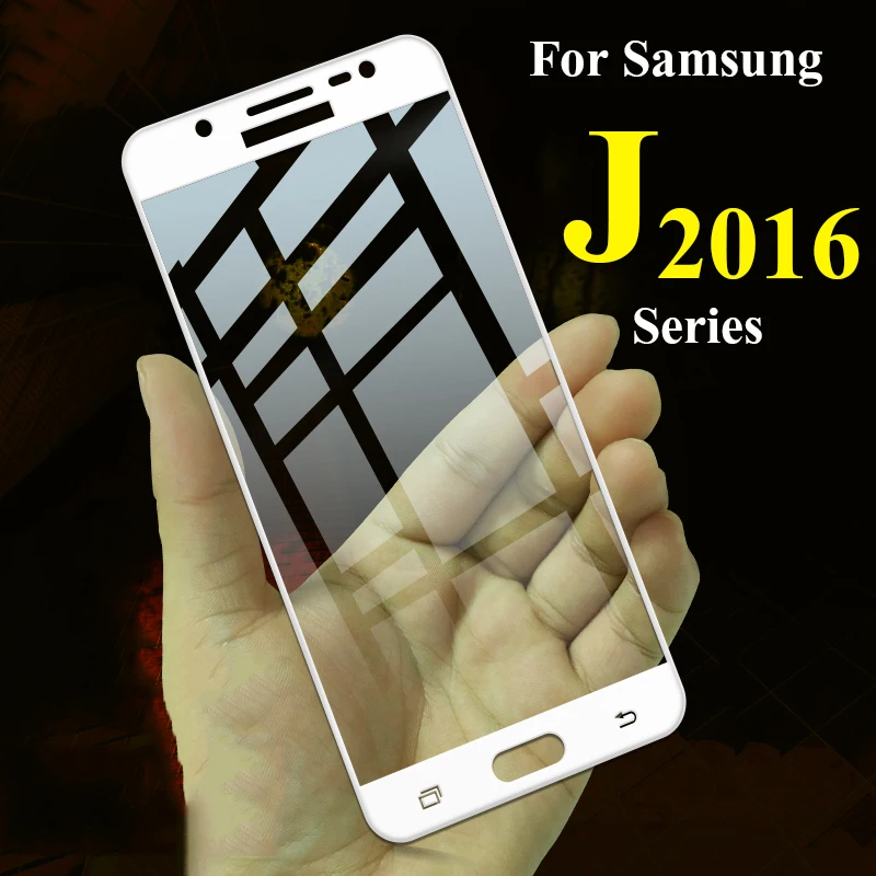Защитный Стекло на для Samsung J5 2016 Glas Galaxy J1 J3 J7 J 1 3 5 7 1J 3J 5J 7J Samsum Galax Pelicula Tremp закаленное